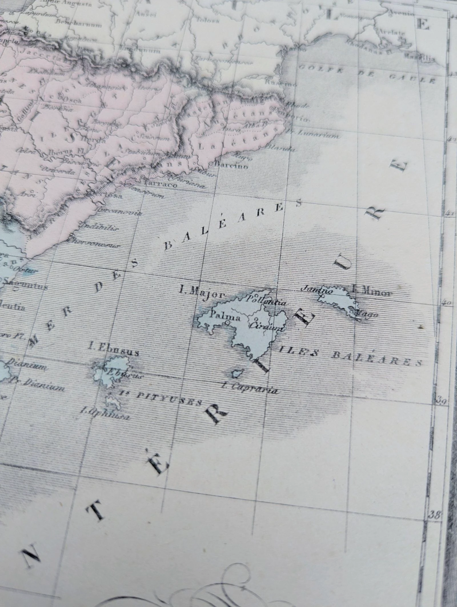 A antiga Espanha, mapa impresso em 1852. – photo 7